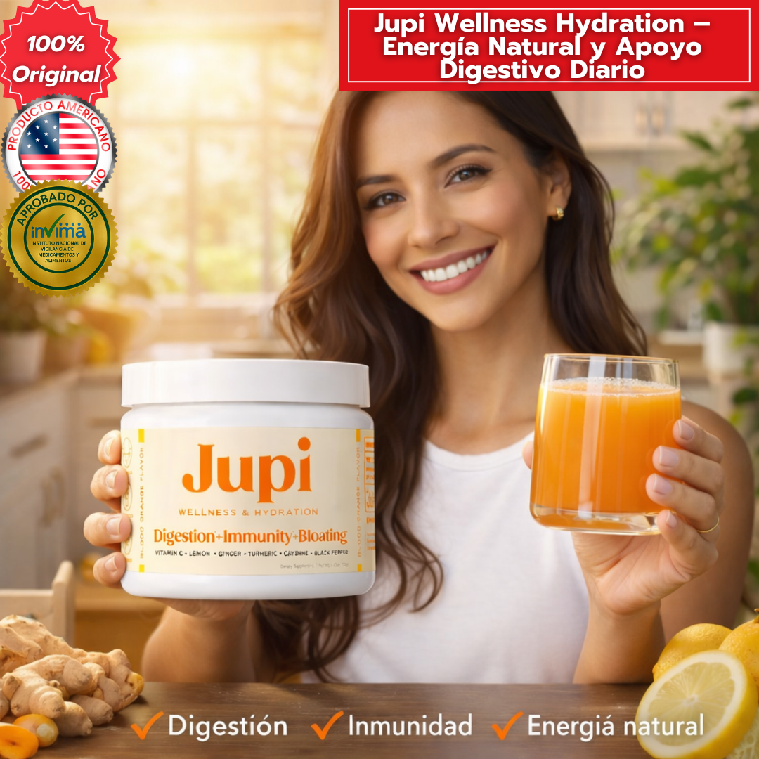 Jupi Wellness Hydration – Energía Natural y Apoyo Digestivo Diario