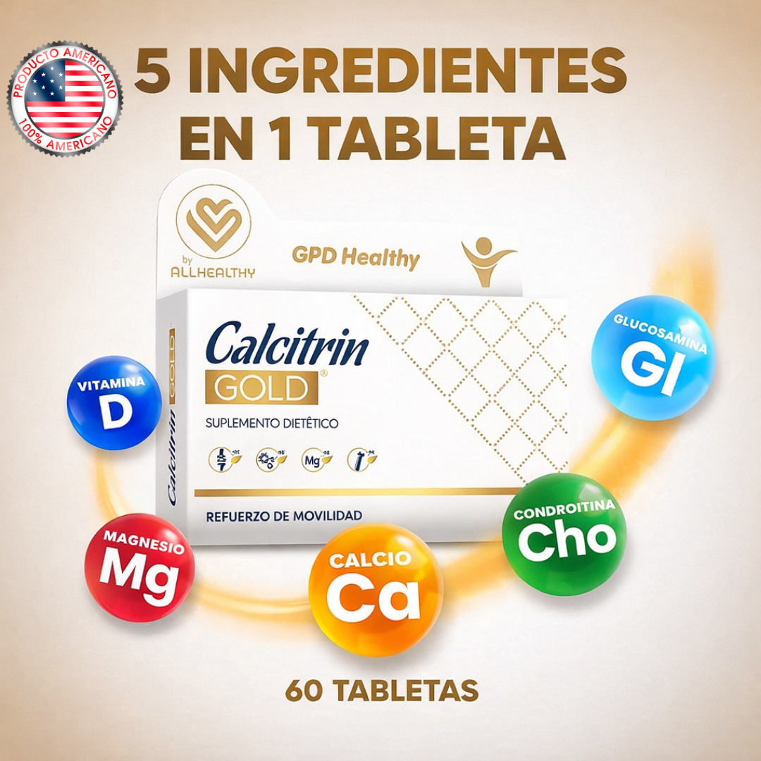Calcitrin Gold – Refuerzo para Articulaciones y Huesos | 60 Tabletas