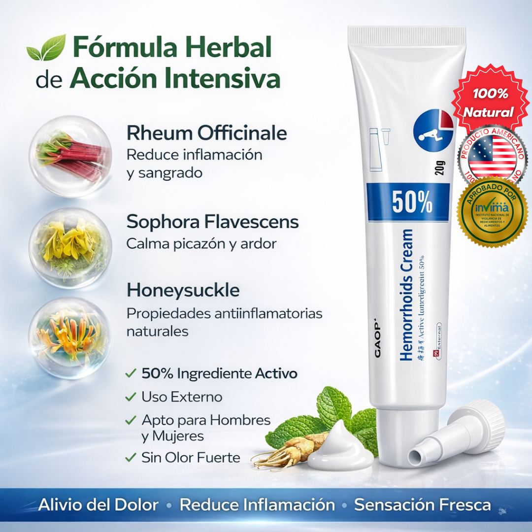 Hemorrhoids Cream I Crema Reparadora para Hemorroides 20g