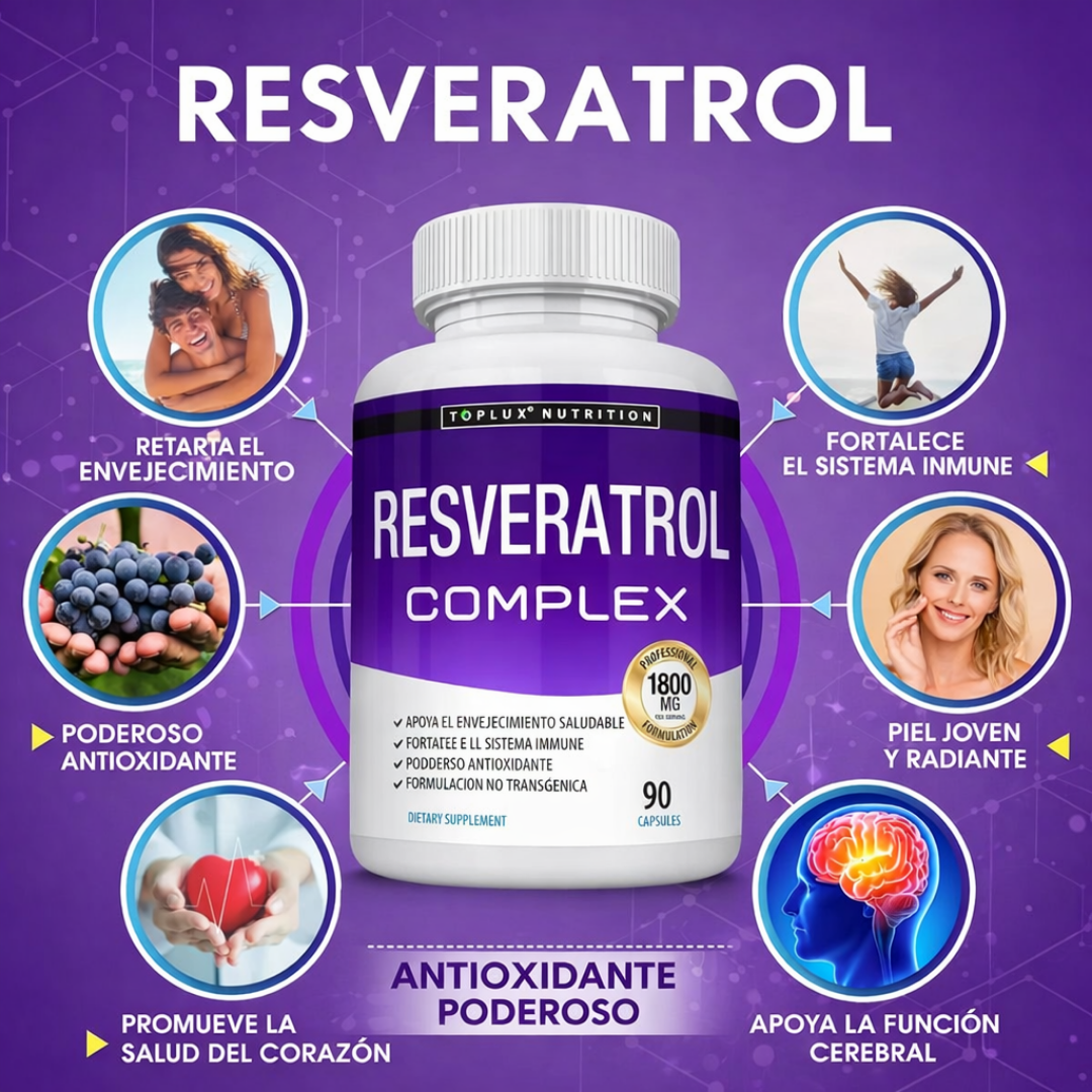 Resveratrol Supplement™ - Retartador de envejecimiento con poderosos antioxidantes