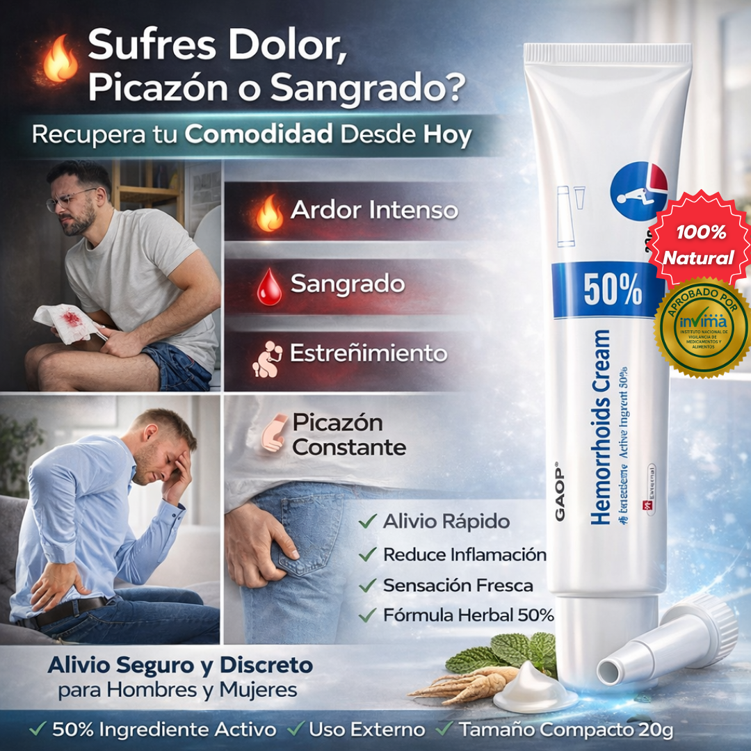 Hemorrhoids Cream I Crema Reparadora para Hemorroides 20g