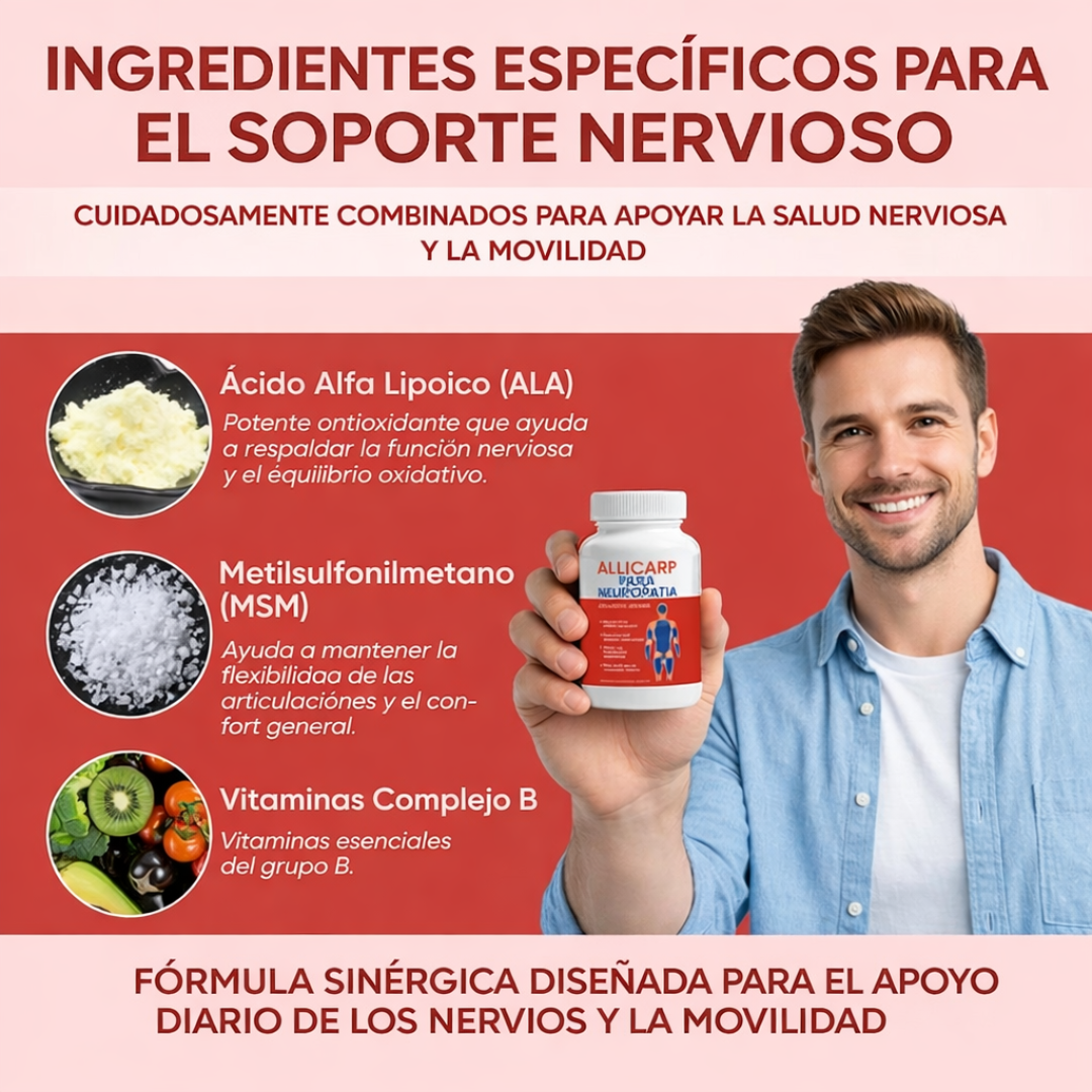 Allicarp NeuroSupport – Fórmula Avanzada para el Bienestar Nervioso