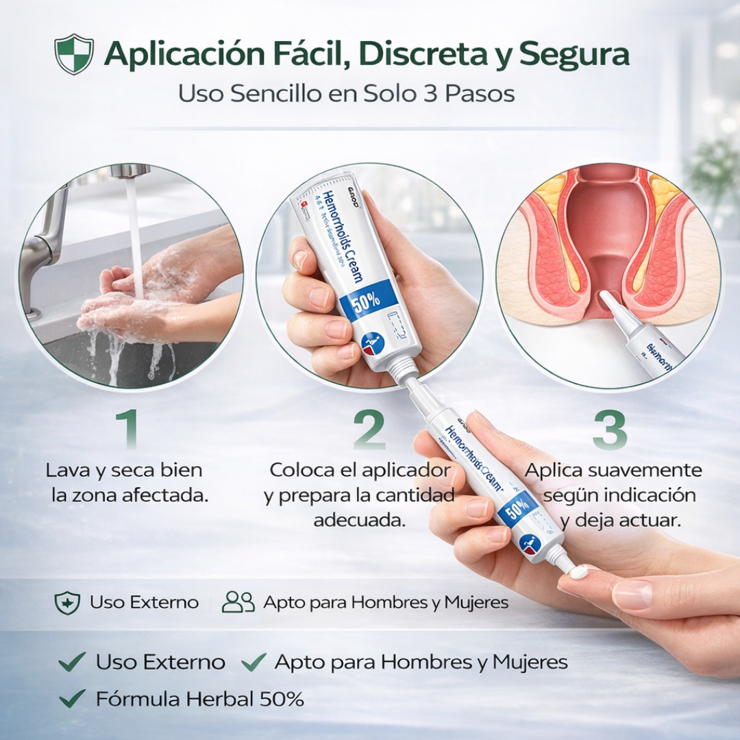 Hemorrhoids Cream I Crema Reparadora para Hemorroides 20g