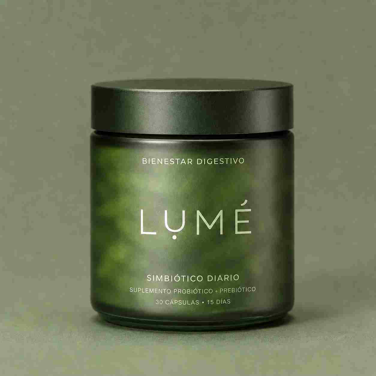 Lumé - Probiótico + prebiótico diario, clínicamente validado para aliviar la hinchazón, los gases y el estreñimiento — formulado con 24 cepas para cuidar la salud de todo tu cuerpo