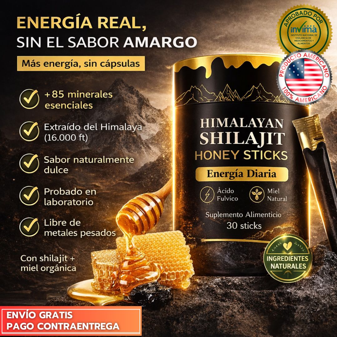 Zotreval Shilajit en Palitos ™ - Miel Pura de Shilajit del Himalaya