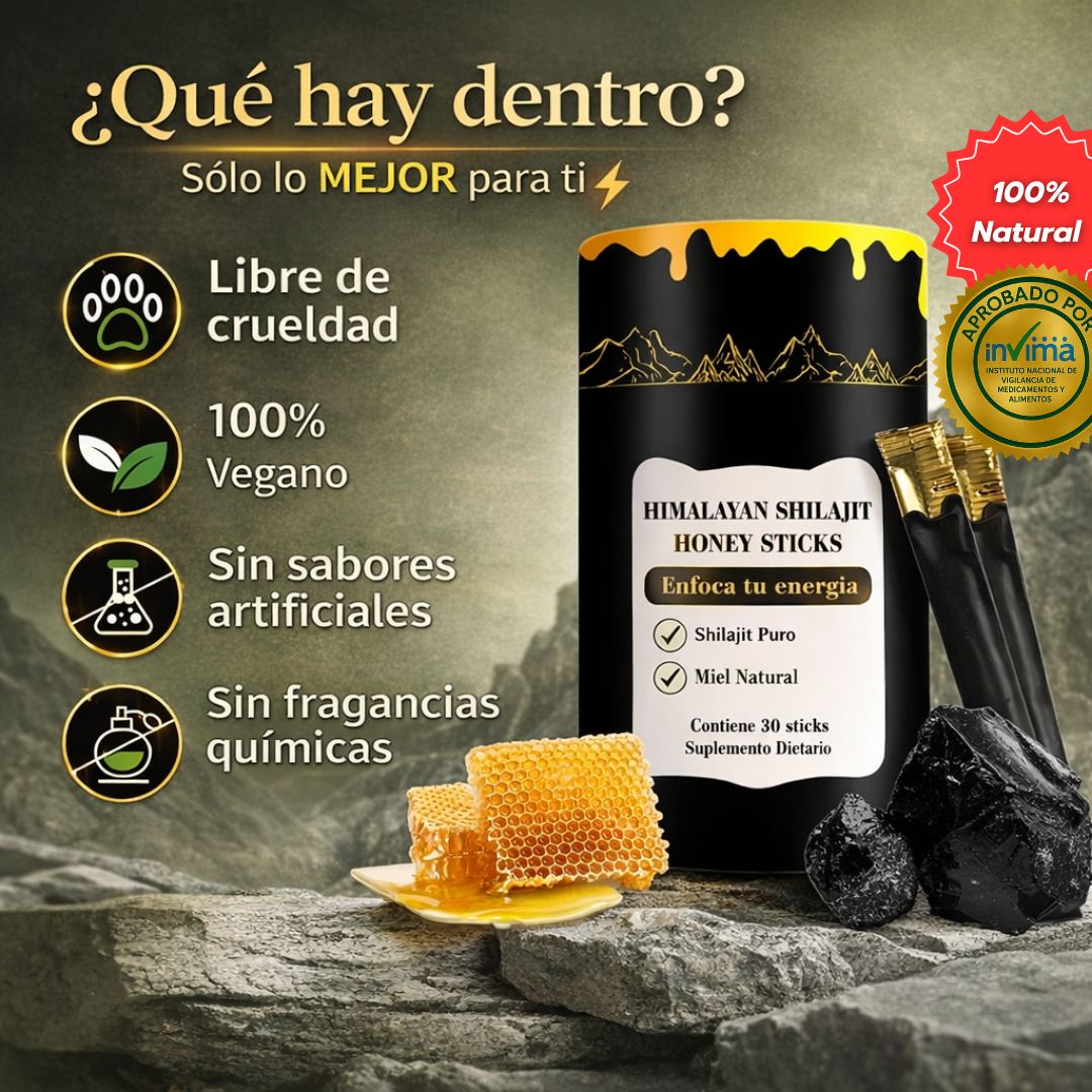 Zotreval Shilajit en Palitos ™ - Miel Pura de Shilajit del Himalaya