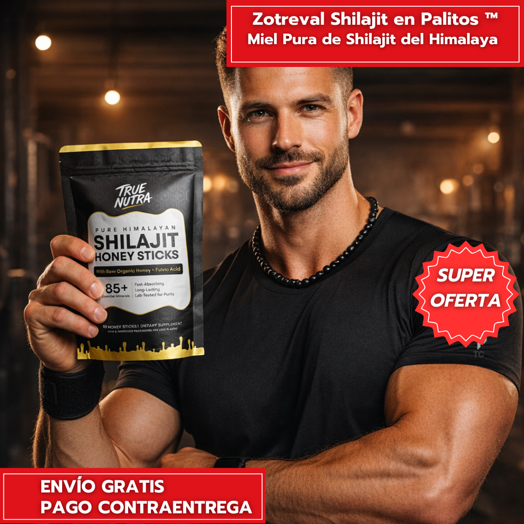 Zotreval Shilajit en Palitos ™ - Miel Pura de Shilajit del Himalaya